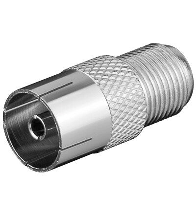 Goobay WE 1173 BNC-F FM > IEC 9.5mm Rustfrit stål