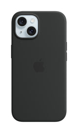 Apple Silikone-etui med MagSafe til iPhone 15 – sort