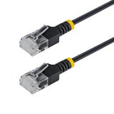 StarTech.com N6APATUTP34BKS30CM netværkskabel Sort 0,3 m Cat6a U/UTP (UTP) Rund