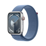 Apple Watch Series 9 45 mm Digital 396 x 484 pixel Berøringsskærm 4G Sølv Wi-Fi GPS (satellit)