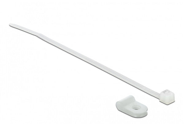 DeLOCK 18859 kabelsamler Gevindmonteret kabelbinder Nylon Hvid 10 stk