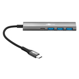 Goobay 76562 interface hub USB Type-C 5000 Mbit/s Grå