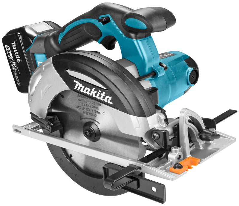 Makita DHS630RTJ transportabel rundsav 16,5 cm Sort, Blå, Grå 3100 rpm
