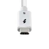 StarTech.com TBLT5MM50CM240WWH Thunderbolt kabel 0,5 m 120 Gbit/sek. Hvid