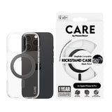 PanzerGlass CARE™ by ® Case Transparent m. Sort Kickstand & MagSafe iPhone 16 Pro