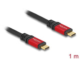 DeLOCK 80098 USB-kabel USB 3.2 Gen 2 (3.1 Gen 2) 1 m USB C 10 Gbit/sek. 100 W Sort, Rød