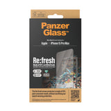 PanzerGlass ® Re:fresh Skærmbeskyttelse iPhone 15 Pro Max | Ultra-Wide Fit m. EasyAligner