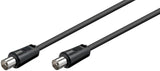 Goobay 68150 koaxial kabel 5 m Sort