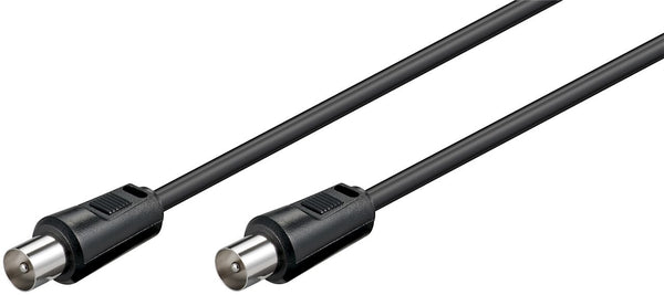 Goobay 68150 koaxial kabel 5 m Sort