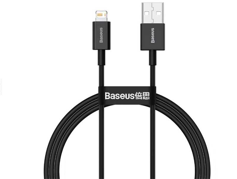 Baseus CALYS-A01 Lightning kabel 1 m Sort