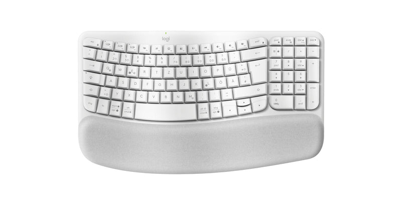 Logitech 920-012284 tastatur Kontor RF trådløs + Bluetooth QWERTZ Tysk Hvid