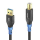 PureLink FI-U200-003 USB-kabel USB 2.0 0,3 m USB A USB B 480 Gbit/sek. Sort, Blå