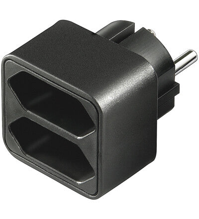 Goobay NK 002 strømstik adapter Type C (eurostik) Sort