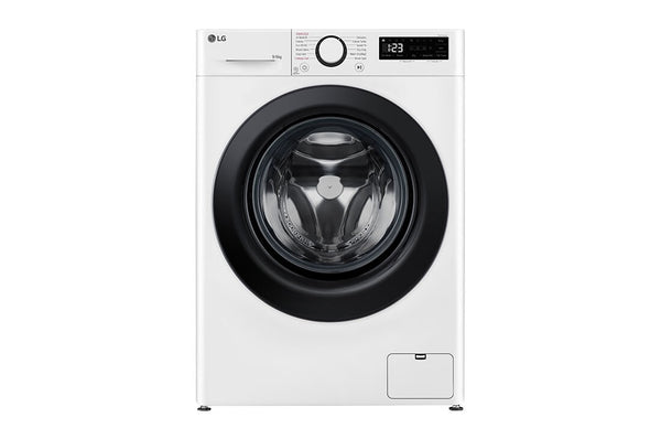 LG F4DR509SBW vaskemaskine - tørretumbler Fritstående Front-læsning Sort, Hvid