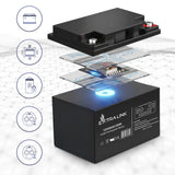 Extralink AKUMULATOR Battery ACCUMULATOR 12V 40AH - Batterie - 40.000 mAh Blybatterier (VRLA) 13,5 V 12 At