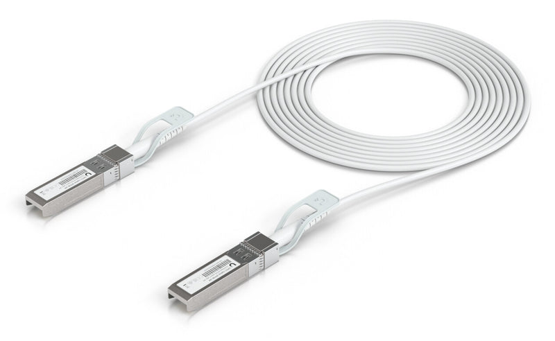 Ubiquiti UACC-Uplink-SFP28-3M InfiniBand og fiberoptisk kabel DAC Hvid