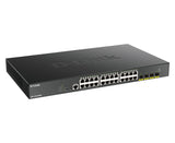 D-Link DGS-1250-28XMP Administreret L3 Gigabit Ethernet (10/100/1000) Strøm over Ethernet (PoE) Sort