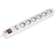 Bachmann Surge protector, 1.5m Hvid 6 AC stikkontakt(er) 250 V 1,5 m