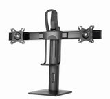 Gembird MS-D2-01 skærmbeslag og -stativer 68,6 cm (27") Skrivebord Sort