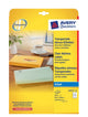 Avery J4721-25 print etiket Transparent