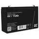 Green Cell AGM40 UPS batteri VRLA AGM 6 V 15 At