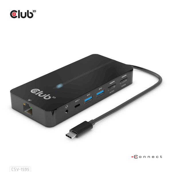 CLUB3D CSV-1595 dockingstation USB 3.2 Gen 1 (3.1 Gen 1) Type-C Sort