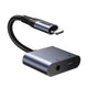 JOYROOM SY-L01 kabel kønsskifter Lightning 3.5mm+Lightning Sort