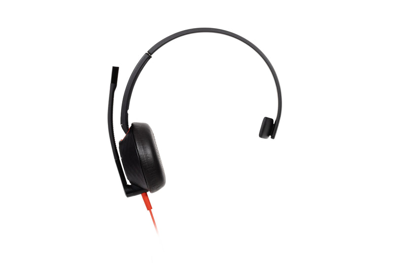 HP Poly Blackwire 5210 USB-C-monoheadset + 3,5 mm stik +USB-C/A-adapter (bulk)