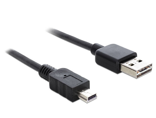 DeLOCK 85554 USB-kabel USB 2.0 2 m USB A Mini-USB B 0,48 Gbit/sek. Sort