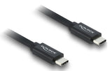 DeLOCK 81706 USB-kabel USB4 Gen 3x2 1 m USB C 40 Gbit/sek. 240 W Sort