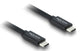 DeLOCK 81706 USB-kabel USB4 Gen 3x2 1 m USB C 40 Gbit/sek. 240 W Sort