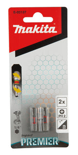 Makita E-03137 skruetrækker bit 2 stk