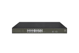 LevelOne GES-2118P netværksswitch Administreret L2 Gigabit Ethernet (10/100/1000) Strøm over Ethernet (PoE) Sort