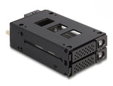 DeLOCK 47019 drive bay panel 2x 2,5" Opbevaring drev bakke Sort