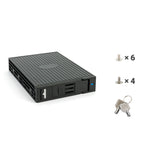 Fantec MR-25 8,89 cm (3.5") Bærerpanel Sort
