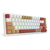 REDRAGON K677WLR-RGB-PRO Rammus tastatur USB + RF Wireless + Bluetooth Hvid, Rød
