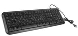 Voxicon DK-210WB tastatur USB QWERTY Nordisk Sort