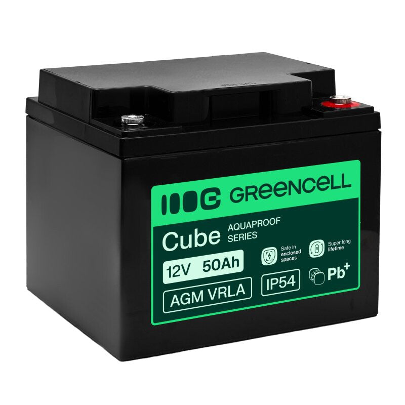 Green Cell AGM12V50AH-H UPS batteri Blybatterier (VRLA) 12 V 50 At