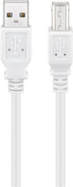 Goobay 96186 USB-kabel USB 2.0 1 m USB A USB B 0,48 Gbit/sek. Hvid