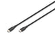 Digitus AK-300341-005-S USB-kabel USB 2.0 0,5 m USB C 0,48 Gbit/sek. 60 W Sort, Hvid