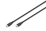Digitus AK-300341-020-S USB-kabel USB 2.0 2 m USB C 0,48 Gbit/sek. 60 W Sort
