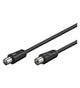 Goobay Coaxial cable, 0.5m koaxial kabel 0,5 m Koaksial Sort