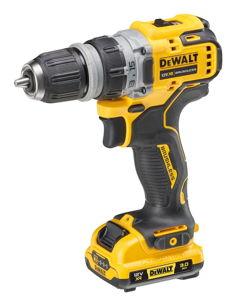DeWALT DCD703L2T-QW bor 1500 rpm Nøglefri 900 g Sort, Gul
