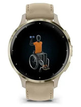 Garmin 010-02785-55 Smartwatch og sportsur 3,05 cm (1.2") AMOLED 41 mm Digital 390 x 390 pixel Berøringsskærm Guld Wi-Fi GPS (satellit)