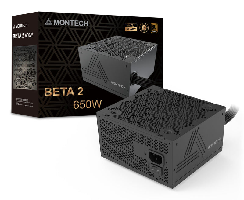 Montech BETA 2 enhed til strømforsyning 650 W 20+4 pin ATX ATX Sort