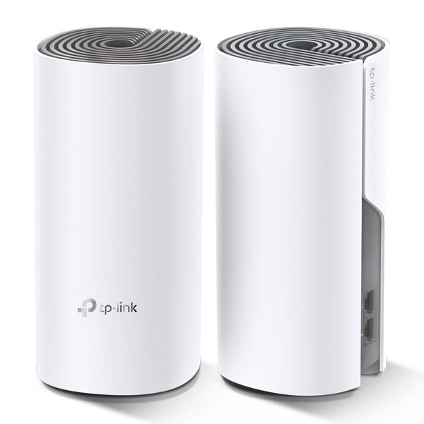 TP-Link Deco E4 (2-pack) Dual-band (2,4 GHz / 5 GHz) Wi-Fi 5 (802.11ac) Hvid, Grå Intern