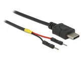 DeLOCK 85418 USB-kabel 0,1 m USB C Sort