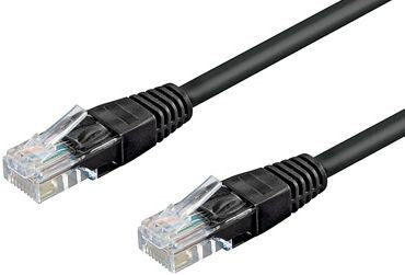 Goobay RJ-45, Cat 6, 1.5m netværkskabel Sort 1,5 m Cat6