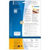 HERMA 10794 selvklæbende etiket Rektandel Permanent Hvid 480 stk