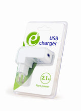 Gembird EG-UC2A-02-W oplader til mobil enhed Universel Hvid Vekselstrøm Indendørs